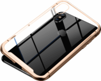Baseus Magnetite hardware Apple iPhone Xs Max Védőtok - Átlátszó/Arany