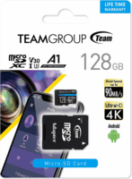 TeamGroup 128GB ELITE A1 microSDXC UHS-I CL10 memóriakártya + Adapter