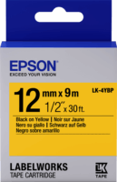 Epson LK-4YBP 12 mm x 9 m Feliratozógép szalag Pasztell sárga alapon fekete