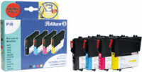 Pelikan (Brother LC980BK/C/M/Y Brother LC980) Tintapatron Tricolor + Fekete