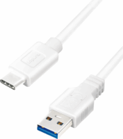 Logilink USB 3.2 Gen1 Type-A apa - USB-C apa Adat- és töltőkábel 0.5m - Fehér