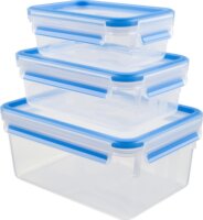 Emsa Clip & Close Műanyag ételtároló doboz készlet (3 db)