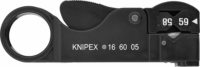 Knipex 16 60 05 SB Szigetelés-eltávolító szerszám koaxiális kábelekhez