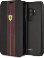 Ferrari Urban Samsung Galaxy S9+ Flip bőr hatású tok - Fekete