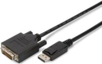 Assmann DisplayPort M - DVI-D M Adapterkábel Fekete 1m