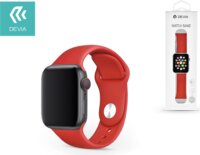 Devia Deluxe Series Sport Band 38/40 mm Apple Watch lyukacsos sport szíj - Piros