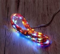 Iris Napelemes LED Fényfüzér 10m - Több Színű