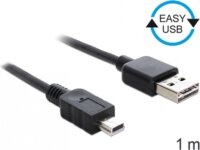 Delock EASY-USB 2.0 -A apa > USB 2.0 mini apa kábel, 1 m