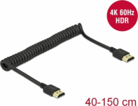 DeLOCK HDMI - HDMI Spirálkábel 1.5m Fekete