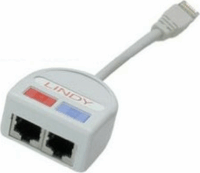 Lindy RJ45 apa - 2xRJ45 anya UTP elosztó adapter