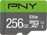 PNY 256GB Elite microSDXC UHS-I CL10 memóriakártya + Adapter