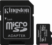 Kingston 2x64GB Canvas Select Plus microSDXC UHS-I CL10 memóriakártya + Adapter