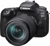 Canon EOS 90D Digitális fényképezőgép + 18-135 IS USM KIT - Fekete