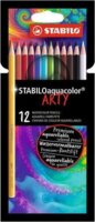 Stabilo Aquacolor ARTY Akvarell ceruza készlet 12 különböző szín