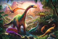 Trefl Dinoszauruszok földjén - 100 darabos puzzle