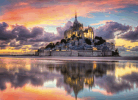 Clementoni Mont-Saint-Michel Franciaország HQC - 1000 darabos puzzle