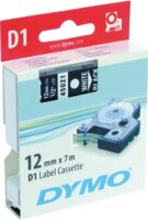 DYMO Feliratozógép szalag LM D1 alap 12mm fehér betű / fekete alap