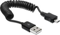 Delock Cable USB 2.0-A male > USB micro-B male coiled cable