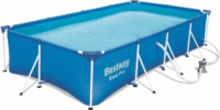 Bestway 56424 Steel Pro Frame Pool Set fémvázas négyszögletű medence (400 x 211 x 81 cm)