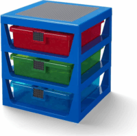 LEGO 3 fiókos tárolóállvány - Kék