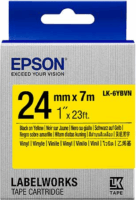 Epson LK-6YBVN Vinyl szalag 24mm / 7m - Sárga alapon fekete