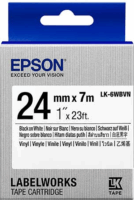 Epson LK-6WBVN Vinyl szalag 24mm / 7m - Fehér alapon fekete