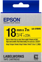 Epson LK-5YBVN Vinyl szalag 18mm / 7m - Sárga alapon fekete