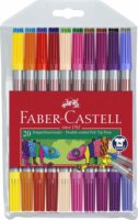 Faber Castell: Kétvégű filctoll készlet - Vegyes színek