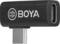Boya BY-K5 USB-C (apa - anya) 90° adapter - Fekete