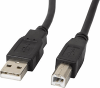 Lanberg USB 2.0 - USB B kábel 0.5m - Fekete