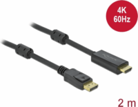 Delock Displayport v1.2 - HDMI-A aktív kábel 2.0m Fekete