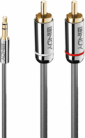 Lindy JACK - RCA kábel 1m (3.5mm jack apa - 2xRCA apa)