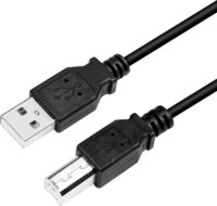 Logilink USB 2.0-A apa - USB-B apa Adatkábel 5m - Fekete