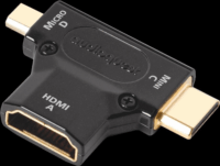 AudioQuest HDMI Type A anya - Mini Type C/Micro Type D apa adapter