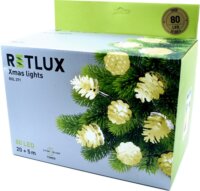 Retlux: RXL 371 80 LED karácsonyi Kúp fényfüzér 25 m - Meleg fehér