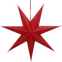 Retlux RXL 362 10 LED Hétágú csillag karácsonyi dekoráció - Piros/meleg fehér