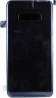Samsung G970 Galaxy S10e Akkufedél kameralencsével - Fekete
