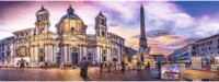 Trefl Piazza Navona Róma - 500 darabos panoráma puzzle