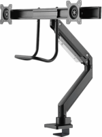 NewStar NM-D775DXBL 10"-32" TV/Monitor asztali tartó kar 2 képernyőhöz Fekete
