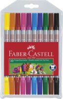 Faber-Castell: Kétvégű filctoll készlet - Vegyes szín (10 db)