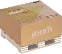 StickN KraftCube 76x76mm jegyzettömb - Barna (400 lap / tömb)