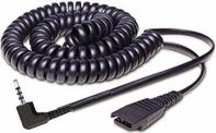 Jabra QD to 2,5mm Plug, coiled 0,5-2m; fi. for Panasonic GB500, PLX CA40