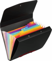 Viquel Rainbow Class A3 6 rekeszes harmonikamappa - Fekete