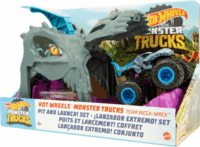 Hot Wheels Monster Trucks: Team Mega-Wrex kilövő szett