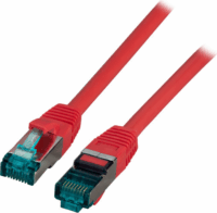 EFB S/FTP CAT6a Patch kábel 0.15m Piros