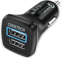 Choetech Autós 2xUSB töltő (30W)