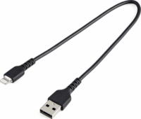 Startech USB apa - Lightning apa iPhone töltőkábel 0.3m - Fekete