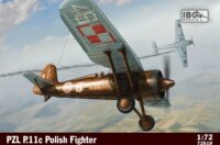 IBG Models PZL P.11c Polish Fighter Plane vadászrepülőgép műanyag modell