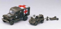 Academy U.S Ambulance & Tow Truck katonai mentőautó műanyag modell (1:72)