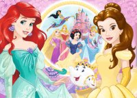 Trefl Disney hercegnők - 100 darabos csillámos puzzle